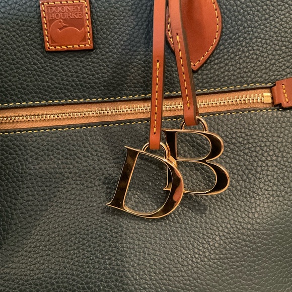 Dooney & Bourke Pebble Grain Leather Tote, in Jeans Blue - Picture 4 of 9
